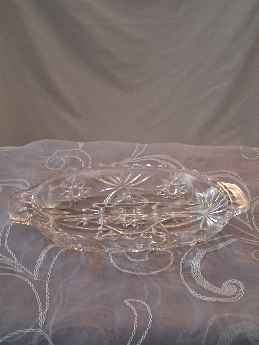 Vintage (1960-1978) Anchor Hocking Star of David Divided Relish Dish